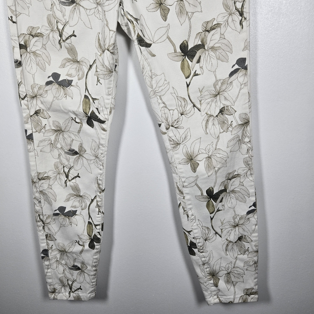 Buffalo David Bitton Floral Hi Rise Soft Stretch Ankle Skinny Jeans Size 4/27 - Picture 7 of 16